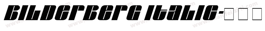 bilderberg italic字体转换